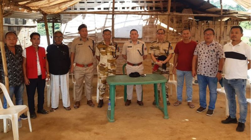 A joint verification team of Nagaland Police and Peren District Administration conducted an on-spot verification of reported development activities at the Lamhainamdi village (UR) on September 3. (DIPR Photo)